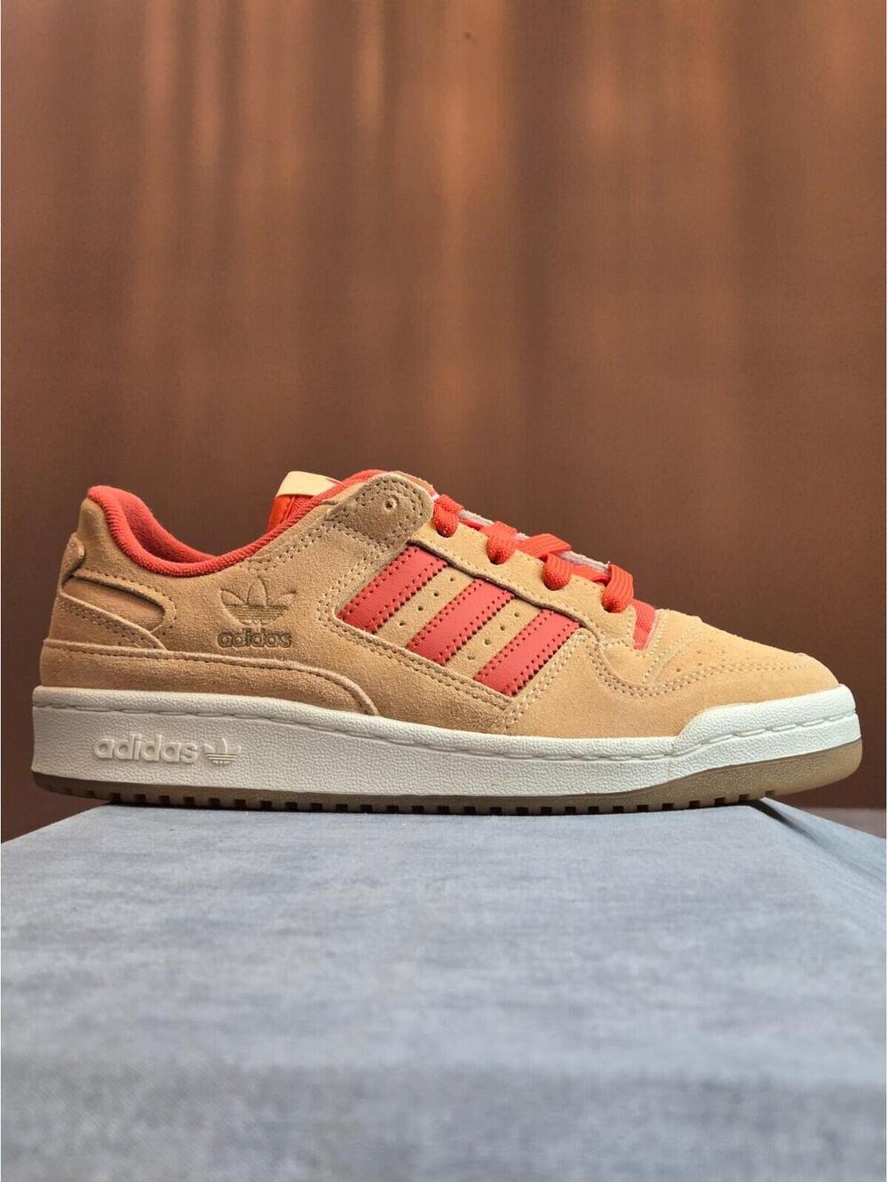 adidas Forum Low CL - Glow Orange / "Preloved" Red Sneakers Shoes JS1098 6M 7W